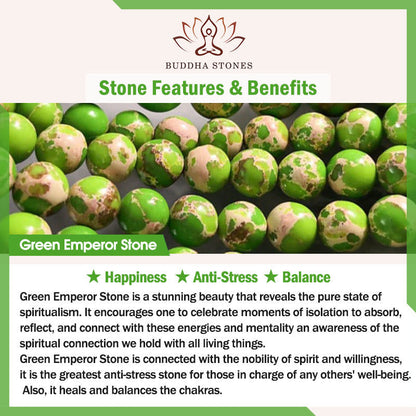 FREE Today: Anti-stress and Happiness Natural Colorful Emperor Stone Oval Square Beads Bracelet