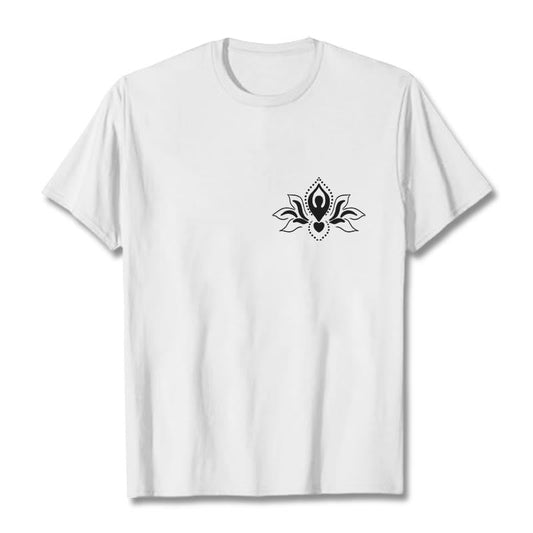 Buddha Stones Lotus Meditation Buddha Pattern Design Tee T-shirt