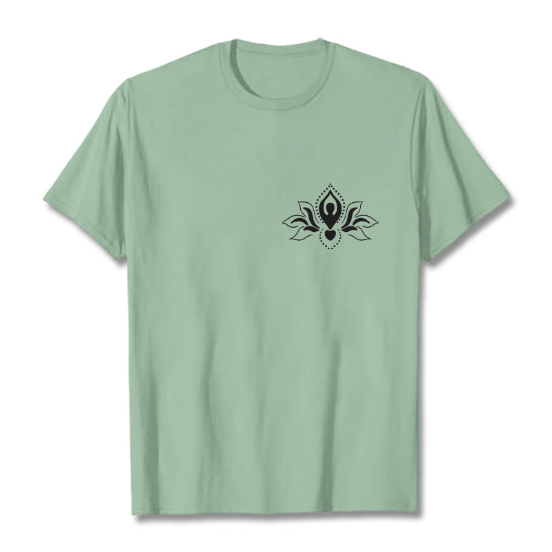 Buddha Stones Lotus Meditation Buddha Pattern Design Tee T-shirt