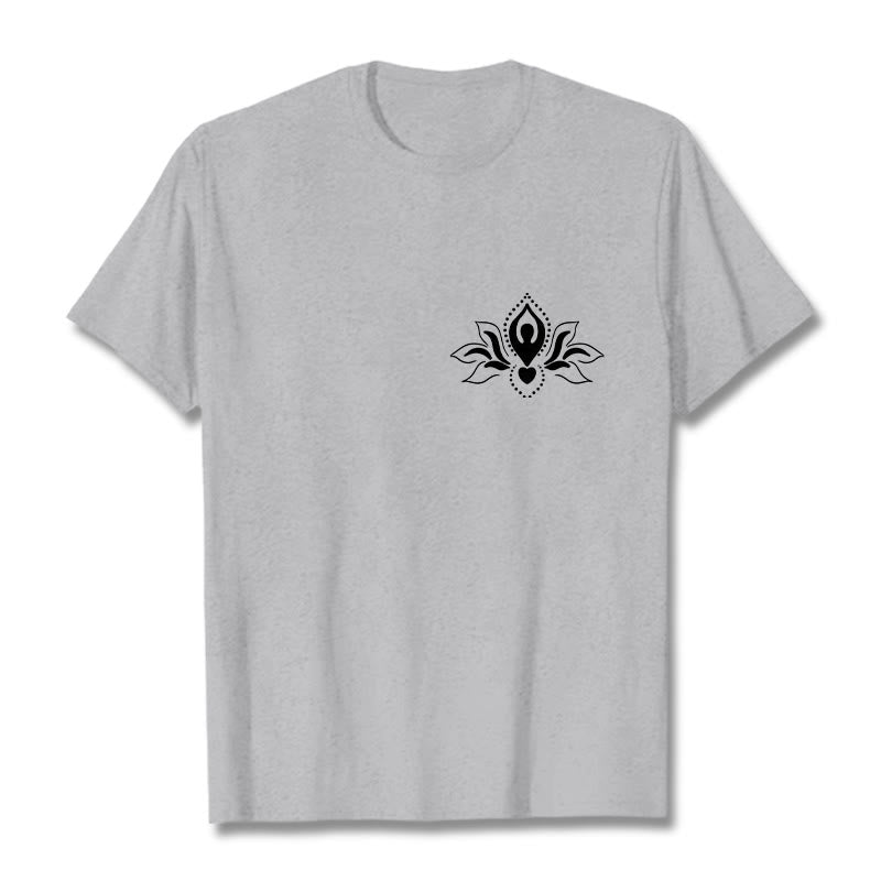 Buddha Stones Lotus Meditation Buddha Pattern Design Tee T-shirt