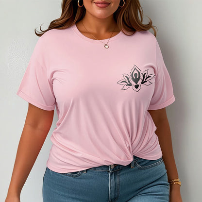 Buddha Stones Lotus Meditation Buddha Pattern Design Tee T-shirt