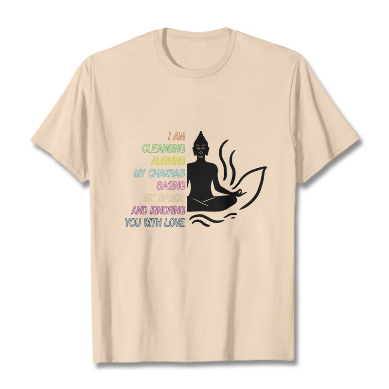 Buddha Stones Buddha Lotus Flower Meditation Design Tee T-shirt