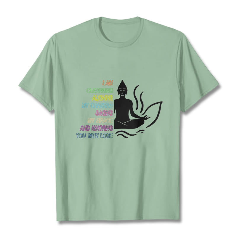 Buddha Stones Buddha Lotus Flower Meditation Design Tee T-shirt