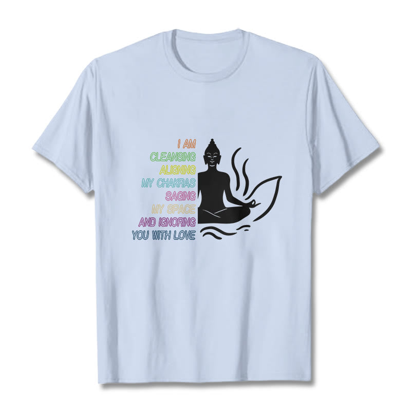 Buddha Stones Buddha Lotus Flower Meditation Design Tee T-shirt