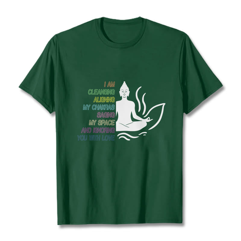 Buddha Stones Buddha Lotus Flower Meditation Design Tee T-shirt
