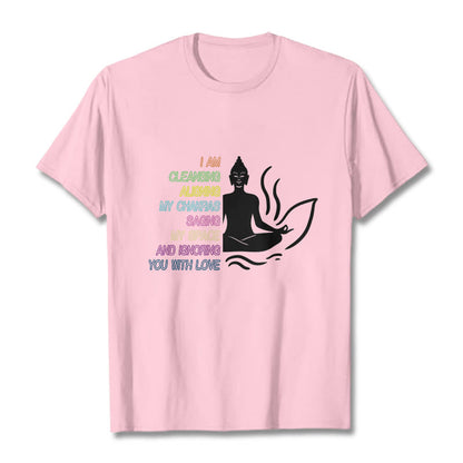 Buddha Stones Buddha Lotus Flower Meditation Design Tee T-shirt