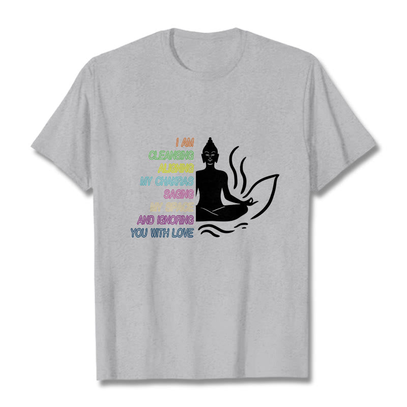 Buddha Stones Buddha Lotus Flower Meditation Design Tee T-shirt