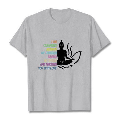 Buddha Stones Buddha Lotus Flower Meditation Design Tee T-shirt