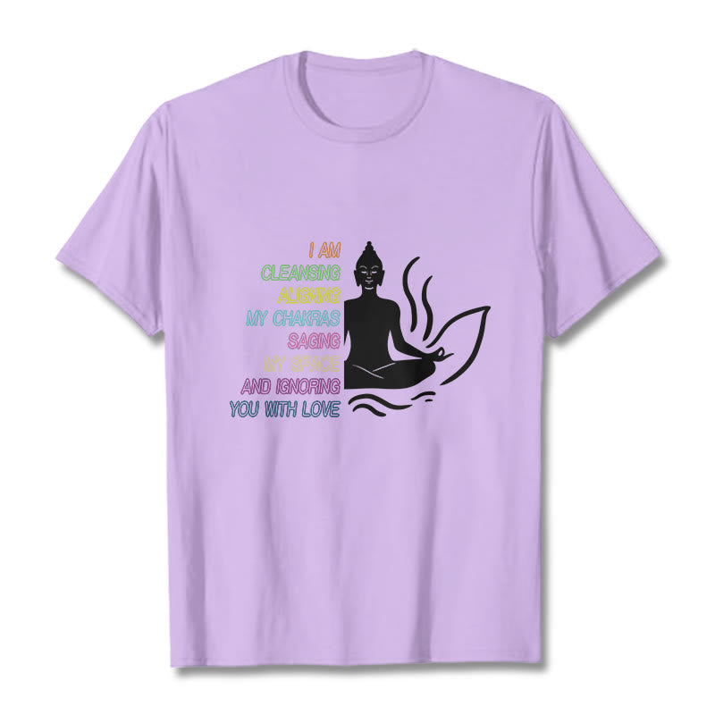 Buddha Stones Buddha Lotus Flower Meditation Design Tee T-shirt