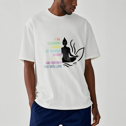 Buddha Stones Buddha Lotus Flower Meditation Design Tee T-shirt