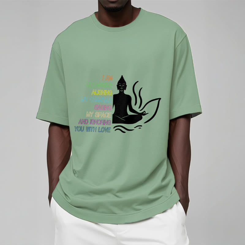 Buddha Stones Buddha Lotus Flower Meditation Design Tee T-shirt
