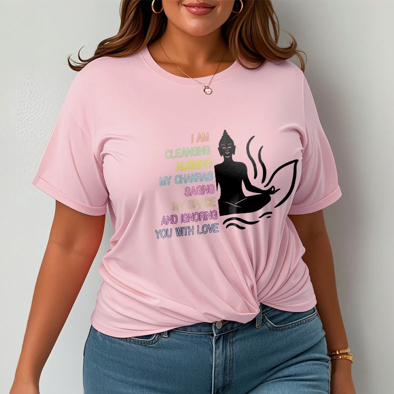 Buddha Stones Buddha Lotus Flower Meditation Design Tee T-shirt
