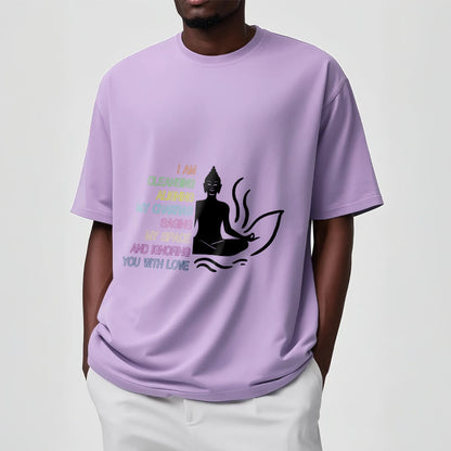 Buddha Stones Buddha Lotus Flower Meditation Design Tee T-shirt
