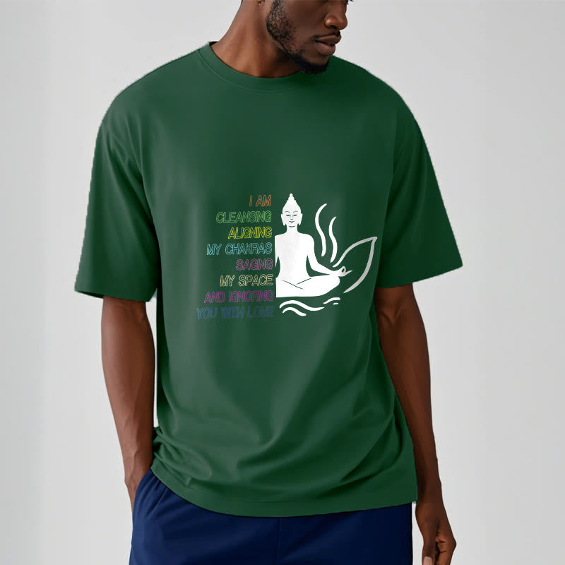 Buddha Stones Buddha Lotus Flower Meditation Design Tee T-shirt