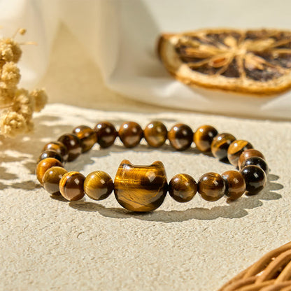 FREE Today: Clear Thinking and Power Handmade Save A Cat Tiger Eye Bracelet