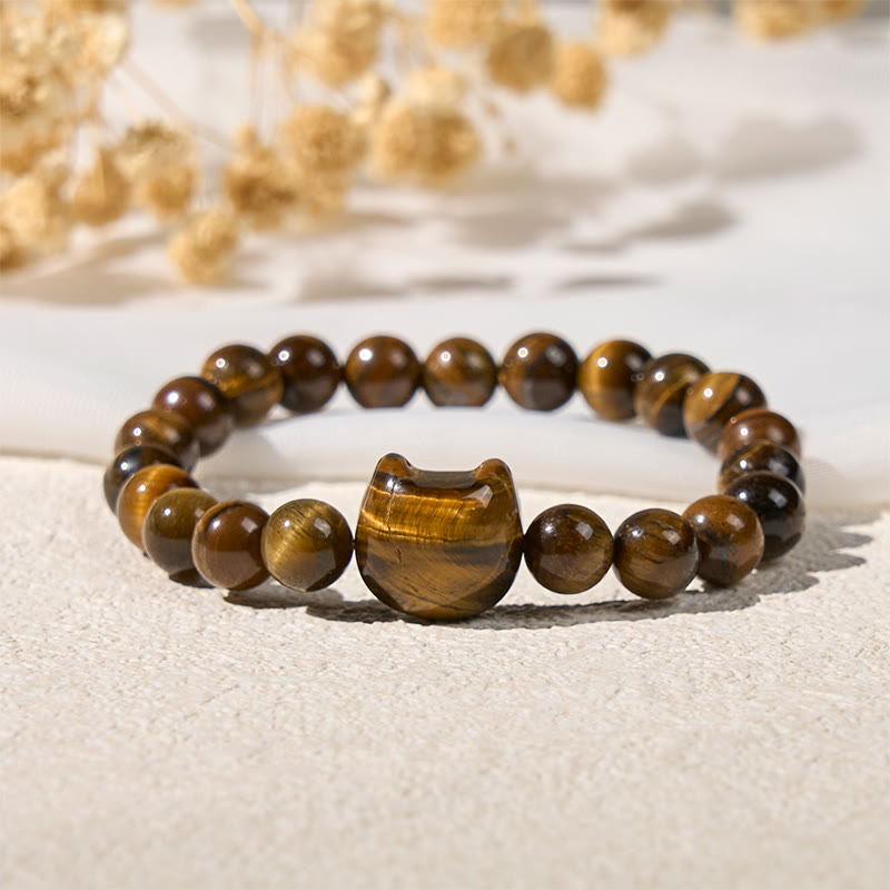 FREE Today: Clear Thinking and Power Handmade Save A Cat Tiger Eye Bracelet
