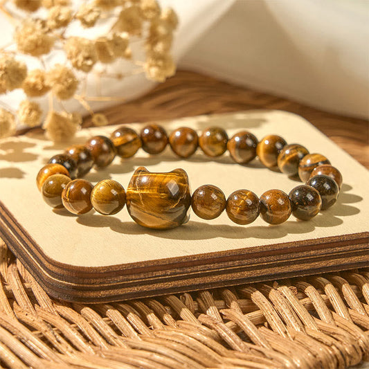 FREE Today: Clear Thinking and Power Handmade Save A Cat Tiger Eye Bracelet