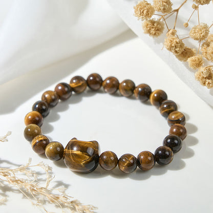 FREE Today: Clear Thinking and Power Handmade Save A Cat Tiger Eye Bracelet
