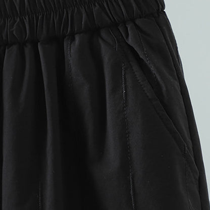 Buddha Stones Winter Plain Women's Harem Cotton Ankle-Length Pants With Pockets