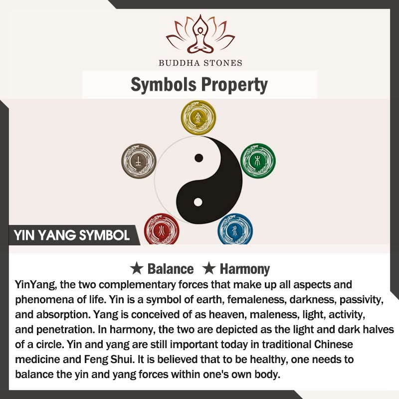 Buddha Stones Branches Hollow Yin Yang Design Stainless Steel Balance Necklace Pendant