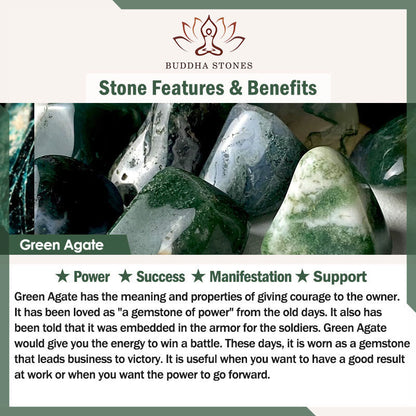 Buddha Stones Natural Agate Stone Shark Wisdom Bracelet