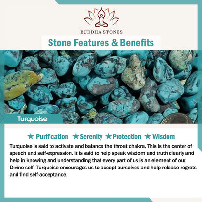 Buddha Stones Ebony Wood Turquoise Cylinder Peace Necklace Pendant