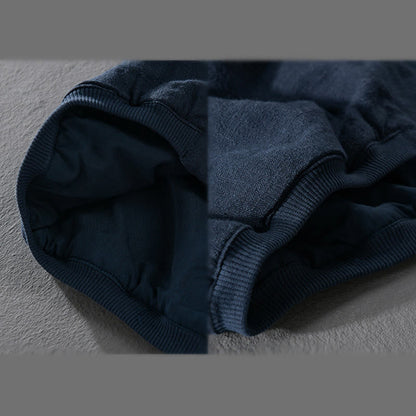 Buddha Stones Ribbed Long Sleeve Design Men's Cotton Linen Jacket Shirt With Pockets