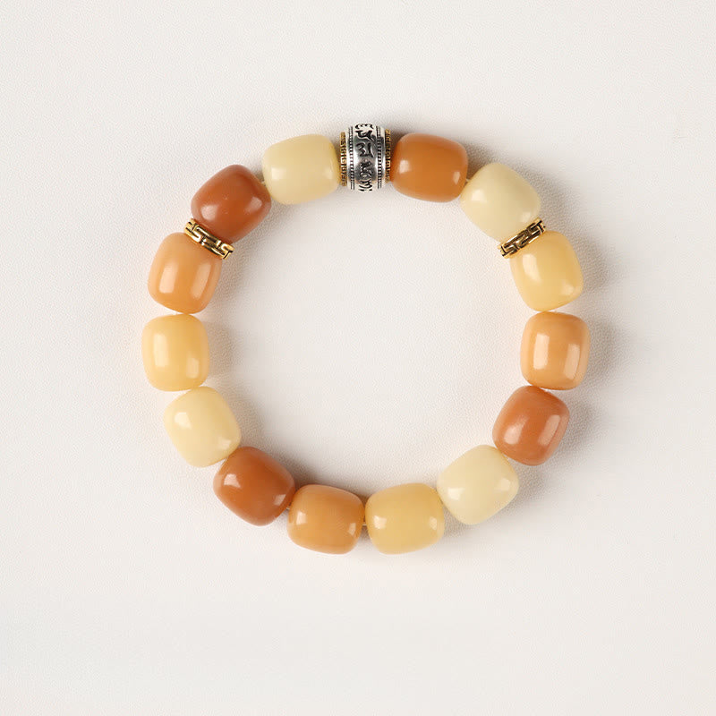 Buddha Stones Bodhi Seed Om Mani Padme Hum Lion Head Peace Bracelet