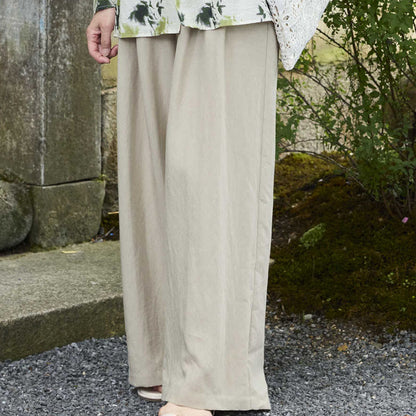 Buddha Stones Plain Ankle-Length Women's Pants With Pockets For Older Adults