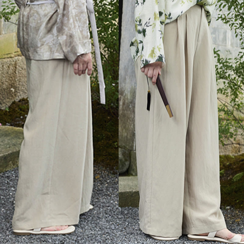 Buddha Stones Plain Ankle-Length Women's Pants With Pockets For Older Adults
