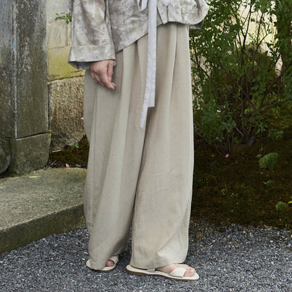 Buddha Stones Plain Ankle-Length Women's Pants With Pockets For Older Adults