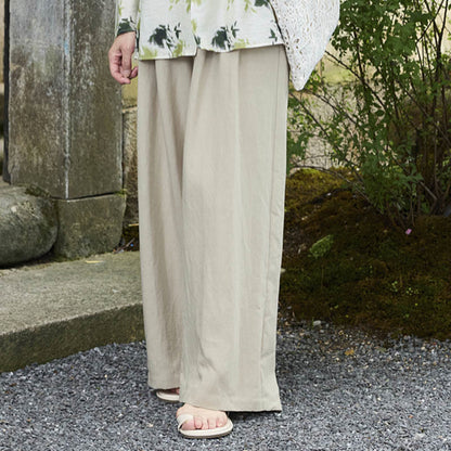 Buddha Stones Plain Ankle-Length Women's Pants With Pockets For Older Adults