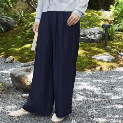 Buddha Stones Plain Ankle-Length Women's Pants With Pockets For Older Adults