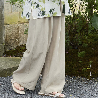 Buddha Stones Plain Ankle-Length Women's Pants With Pockets For Older Adults