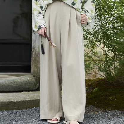 Buddha Stones Plain Ankle-Length Women's Pants With Pockets For Older Adults