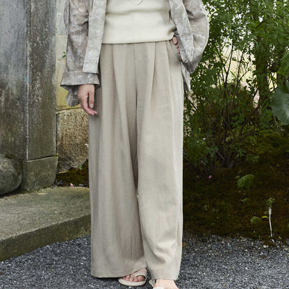 Buddha Stones Plain Ankle-Length Women's Pants With Pockets For Older Adults