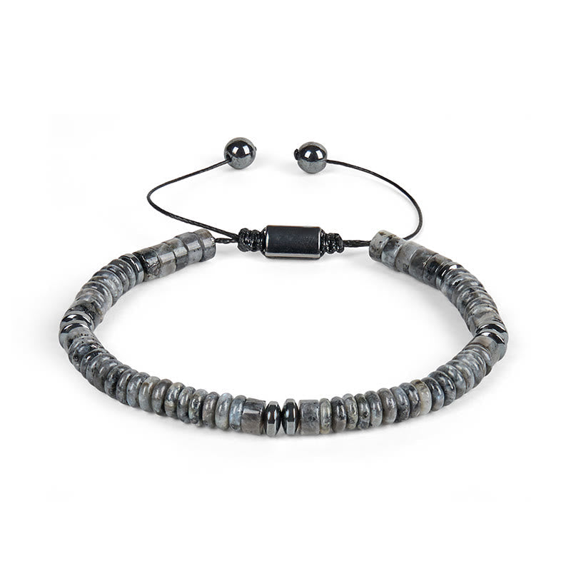 FREE Today: Strength and Luck Small Black Obsidian Green Aventurine Grey Jasper Tiger Eye Bracelet