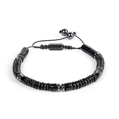 FREE Today: Strength and Luck Small Black Obsidian Green Aventurine Grey Jasper Tiger Eye Bracelet