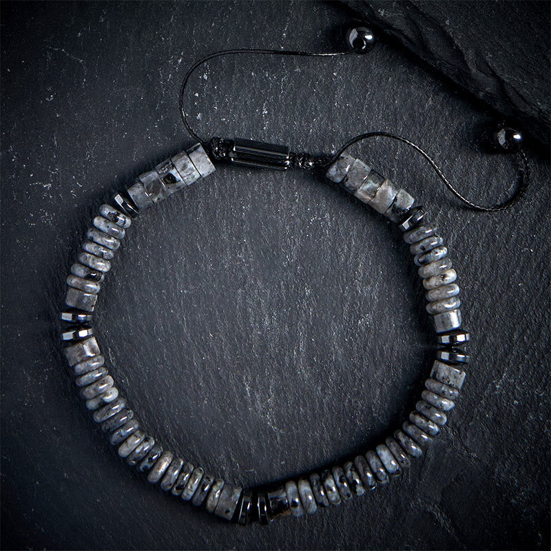 FREE Today: Strength and Luck Small Black Obsidian Green Aventurine Grey Jasper Tiger Eye Bracelet