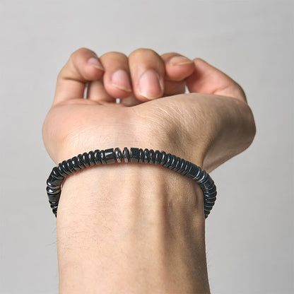 FREE Today: Strength and Luck Small Black Obsidian Green Aventurine Grey Jasper Tiger Eye Bracelet