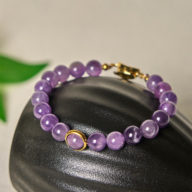FREE Today: Balance and Relieves Stress Natural Amethyst Beads Buckle Bracelet