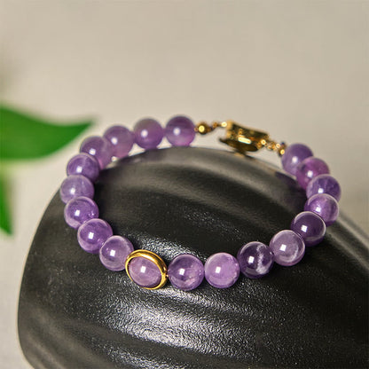 FREE Today: Balance and Relieves Stress Natural Amethyst Beads Buckle Bracelet