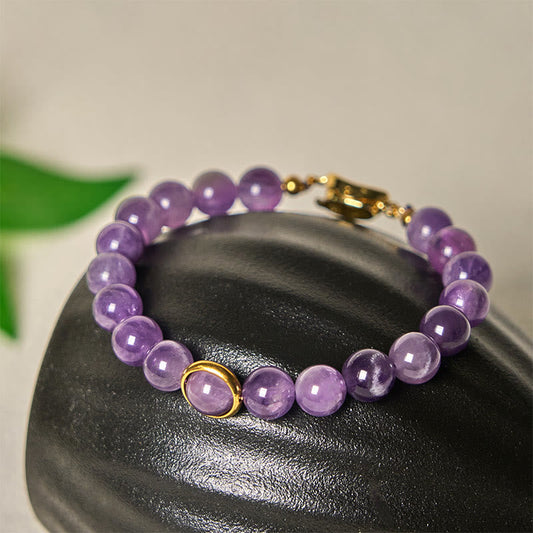 FREE Today: Balance and Relieves Stress Natural Amethyst Beads Buckle Bracelet