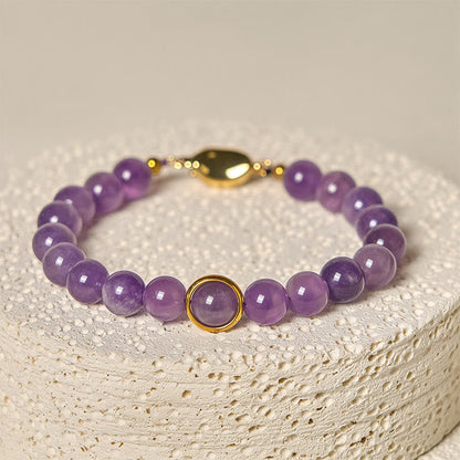 FREE Today: Balance and Relieves Stress Natural Amethyst Beads Buckle Bracelet