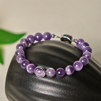 FREE Today: Balance and Relieves Stress Natural Amethyst Beads Buckle Bracelet