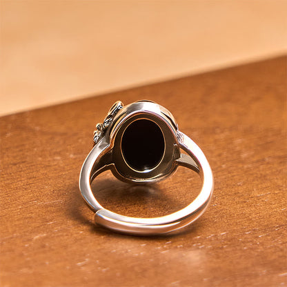 Buddha Stones Copper Rose Flower Adjustable Self Care Ring