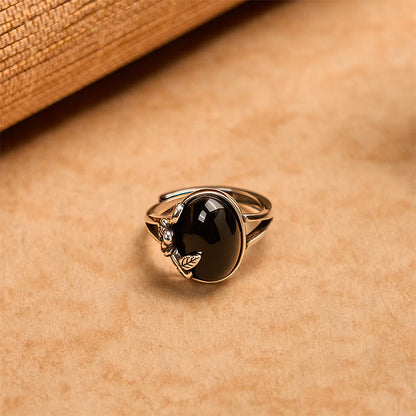 Buddha Stones Copper Rose Flower Adjustable Self Care Ring