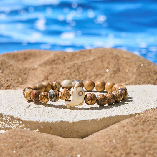 FREE Today: Spiritual Balance Natural Various Stones Dolphin Bracelet
