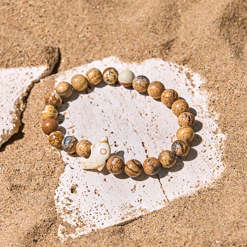 FREE Today: Spiritual Balance Natural Various Stones Dolphin Bracelet