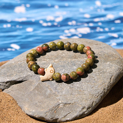 FREE Today: Spiritual Balance Natural Various Stones Dolphin Bracelet